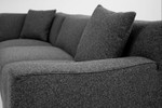 Scoop Sectional (Peppercorn Chenille) by Mobital Lifestyle