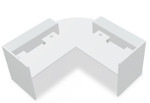 Valde Reception Desk LAV101L Rear View by MDD Office Furniture