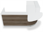 Valde 95" x 95" Corner Reception Desk w/ Countertop (ADA Compliant) - LAV101L by MDD Office Furniture