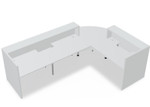 Valde Reception Desk LAV103L Rear View by MDD Office Furniture