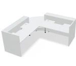 Valde Reception Desk LAV105L Rear View  by MDD Office Furniture