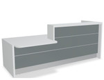 Valde LAV22L Reception Desk w/ Right Countertop (ADA Compliant) 104" by MDD Office Furniture