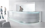 Valde 138" Corner Reception Desk - LAV57L by MDD Office Furniture