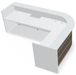 Valde Reception Desk LAV133L Rear by MDD Office Furniture