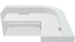 Valde Reception Desk LAV135L Rear by MDD Office Furniture