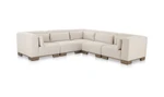 June Classic L-Shaped Modular Sectional Sofa - Oatmeal by Moe's Home Collection