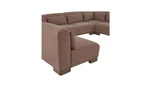 June U Shaped Modular Sectional Sofa - Dark Brown by Moe's Home Collection
