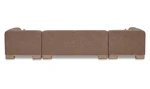 June U Shaped Modular Sectional Sofa - Dark Brown by Moe's Home Collection