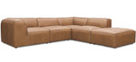 Form Dream Modular Leather Sectional Sofa - Sonoran Tan by Moe's Home Collection