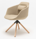 Ultra Swivel Conference Chair w/ 4-Star Wood Base UFP9 by Mod-Envy Furnishings