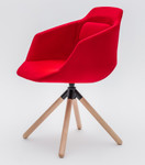 Ultra Swivel Conference Chair w/ 4-Star Wood Base UFP9 by Mod-Envy Furnishings
