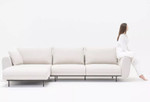 Lotus Modular Sofa w/ LHF Chaise Lounge - LTS08  by MDD Office Furniture