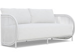 Kamari White Mist All-Weather Rope 3 Seat Sofa with Cloud Cushion by Azzurro Living