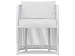 Kamari White Mist All-Weather Rope Dining Chair with Cloud Cushion by Azzurro Living