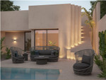 Palma Mocha All-Weather Rope Seating Collection + Truffle Cushion by Azzurro Living by Azzurro Living lifestyle