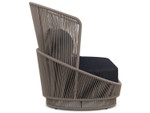 Palma Mocha All-Weather Rope 3-Seater Sofa + Truffle Cushion by Azzurro Living