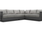 Porto Rope 3-PC Sectional Sofa - Fog Cushion by Azzurro Living