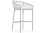 Amelia Sand Rope Bar Stool + Polar Cushion by Azzurro Living