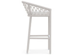 Amelia Sand Rope Bar Stool + Polar Cushion by Azzurro Living
