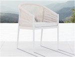 Catalina Rope Dining Chair - Sand CAT-R03D-CU by Azzurro Living lifestyle