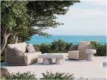 SORRENTO MOREL ROPE 3-SEATER SOFA + CASHEW CUSHION