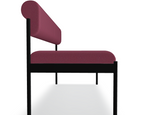 Nora Straight Office Bench w/ Backrest NOR102 by MDD Office Furniture
