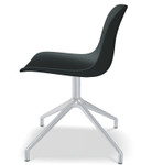 Baltic 2 Basic Office Chair w/ Polished Aluminum Base - BLK1PP19 by MDD Office Furniture