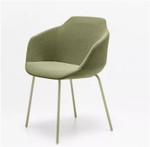 Ultra Chair w/ 4-Leg Meta Base - UFBP16 (without back pillow) by MDD Office Furniture