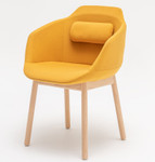 Ultra Conference Chair w/ 4-Leg Wood Bad - UFP15 by MDD Office Furniture