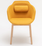 Ultra Conference Chair w/ 4-Leg Wood Bad - UFP15 by MDD Office Furniture