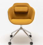 Ultra Conference Chair w/ Aluminum Base + Castors - UFP19K by MDD Office Furniture