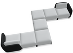 Linka Radical Sofa - LKS10P by MDD Office Furniture