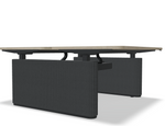 Ogi Drive 55"Twin Motor Sit-Stand Office Bench Desk w/ Felt Panels by BODF714 by MDD Office Furniture