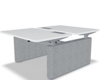 Ogi Drive 47"Twin Motor Sit-Stand Office Bench Desk w/ Felt Panels by BODF712 by MDD Office Furniture