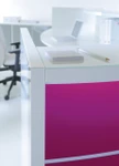 Close up of Valde Reception Desk System by MDD Office Furniture