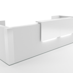 Tera 127" U-Shape Reception Desk - TRA29 by MDD Office Furniture