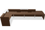 Tera 169" L-Shape Reception Desk w/ Right Counter Top (ADA Compliant) TRA44L by MDD Office Furniture