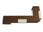 Tera 169" L-Shape Reception Desk w/ Right Counter Top (ADA Compliant) TRA44L by MDD Office Furniture