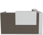 Tera 153" L-Shape Reception Desk w/ Left Counter Top (ADA Compliant) - TRA43P by MDD Office Furniture