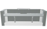 Tera 111" Straight Reception Desk TRA23 by MDD Office Furniture