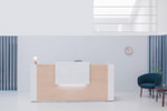 Tera 96" Straight Reception Desk - TRA21 by MDD Office Furniture