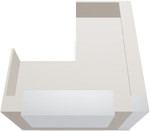 Tera 88" L-Shape Reception Desk - TRA28 by MDD Office Furniture