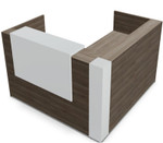 Tera 64" L-Shape Reception Desk TRA25 by MDD Office Furniture