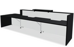 Tera 151" Straight Reception Desk w/ Left Countertop (ADA Compliant) TRA41P by MDD Office Furniture