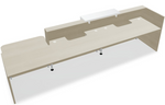 Tera 120" Straight Reception Desk w/ Left Countertop (ADA Compliant) TRA39P by MDD Office Furniture