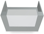 Tera 49" Straight Reception Desk TRA15 by MDD Office Furniture