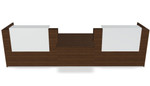 Tera 136" Straight Reception Desk w/ Countertop (ADA Compliant) TRA34 by MDD Office Furniture