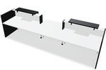 Tera 151" Straight Reception Desk w/ Countertop ADA Compliant TRA35 by MDD Office Furniture