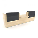 Tera 151" Straight Reception Desk w/ Countertop ADA Compliant TRA35 by MDD Office Furniture