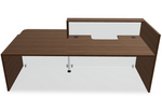 Tera 96" Straight Reception Desk w/ Left Countertop (ADA Compliant) TRA138P by MDD Office Furniture